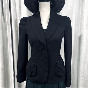 🌟 MARC by MARC JACOBS Peplum Waist Button Blazer